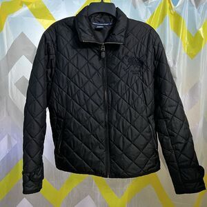 RALPH LAUREN SPORT BLACK QUILTED PUFFER JACKET XL Crest Pony WOMENS LIGHTWEIGHT
